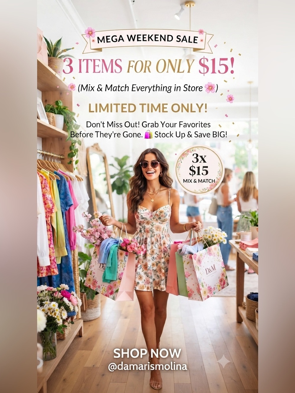 🌸 3 X $15🌸
